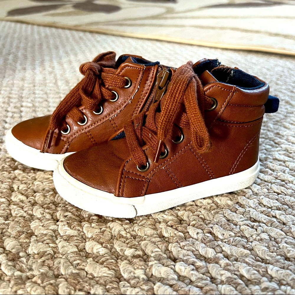 Cat & Jack Cognac Boots (brown) - size 6 - Picture 1 of 2